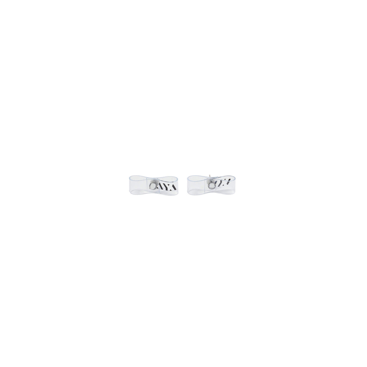 SPACE SUIT EARRING CLEAR 3cm- AYA | Clear Ribbon Earring | MADE IN JAPAN