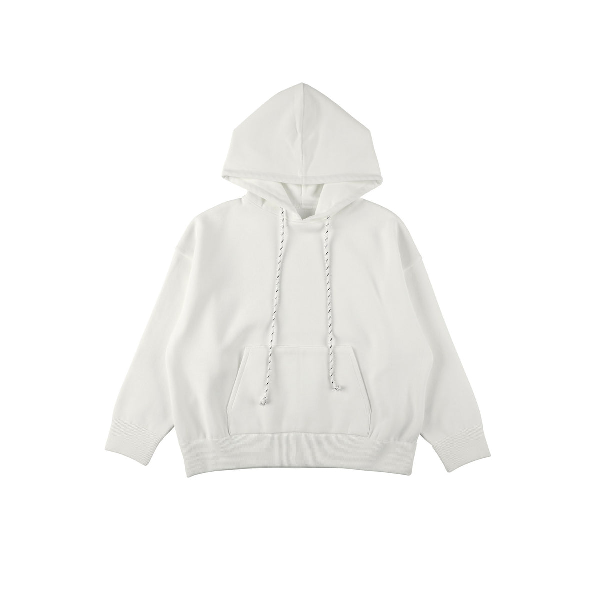 SPACE SUIT PARKA OFF WHITE - AYA | Knit Jersey Hoodie | MADE IN JAPAN
