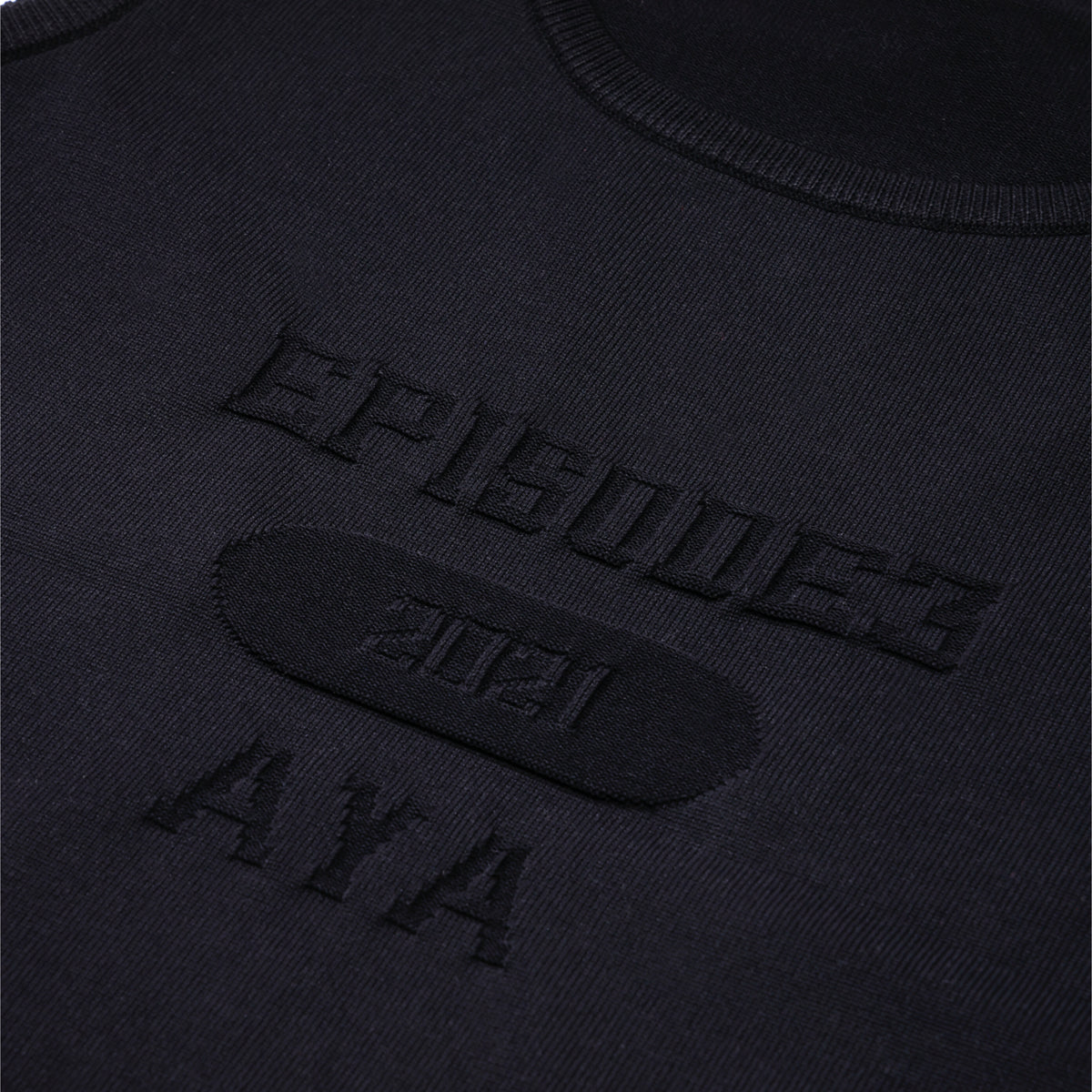 SPACE SUIT TANK TOP - BLACK - AYA | Knit Jersey Tank Top | MADE IN JAPAN