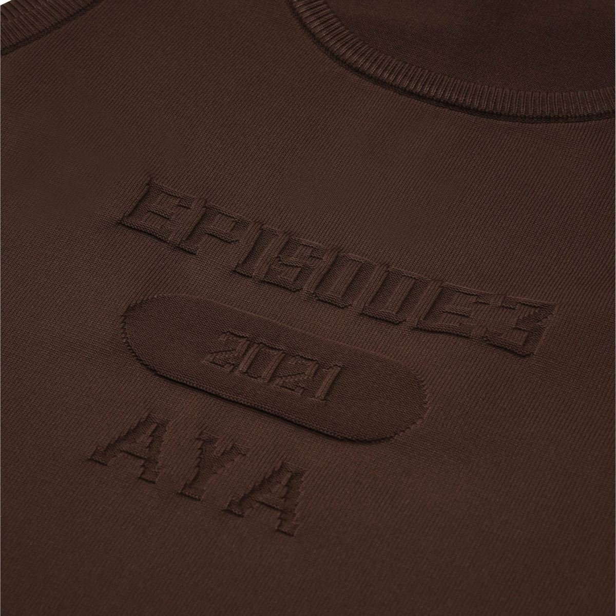 SPACE SUIT TANK TOP - BROWN - AYA | Knit Jersey Tank Top | MADE IN JAPAN