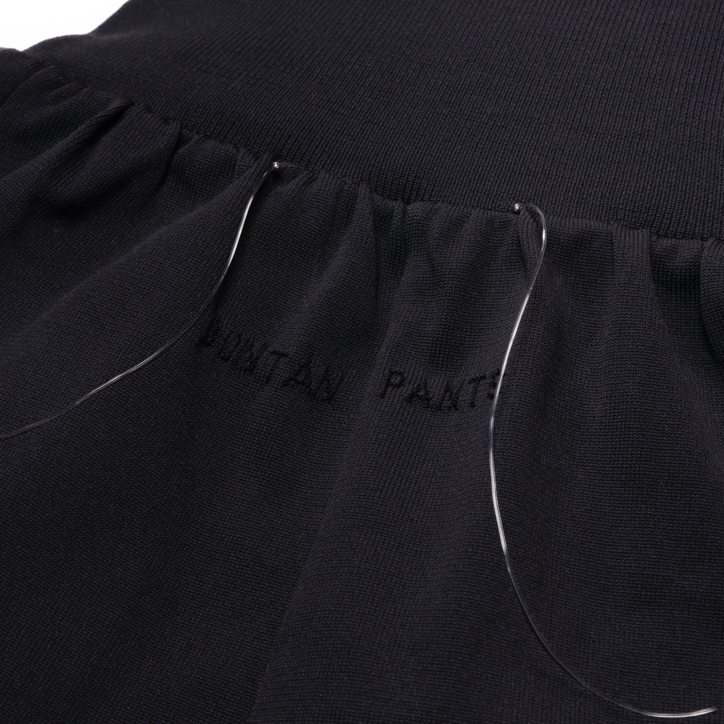 SPACE SUIT bontan PANTS in black original knit jersey by AYA. Made in Japan.