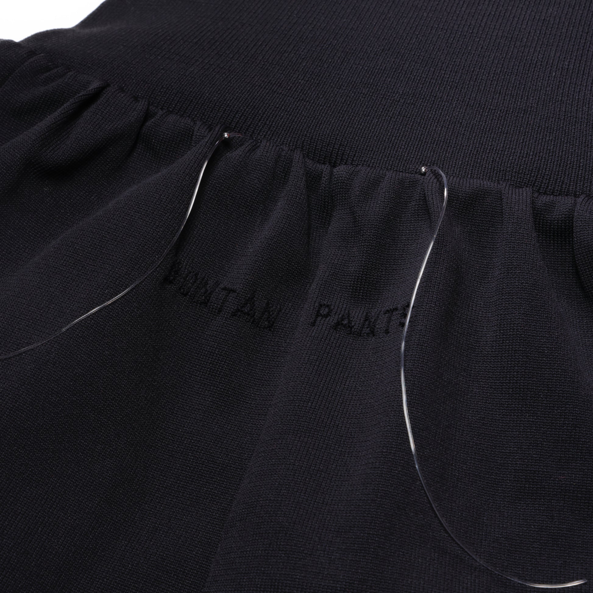 SPACE SUIT bontan PANTS in black original knit jersey by AYA. Made in Japan.