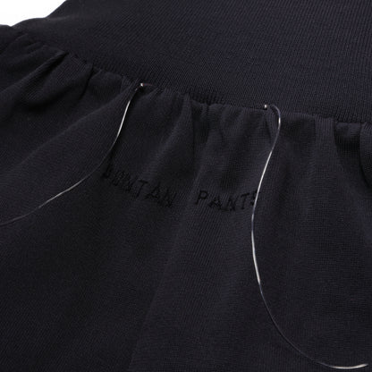 SPACE SUIT bontan PANTS in black original knit jersey by AYA. Made in Japan.