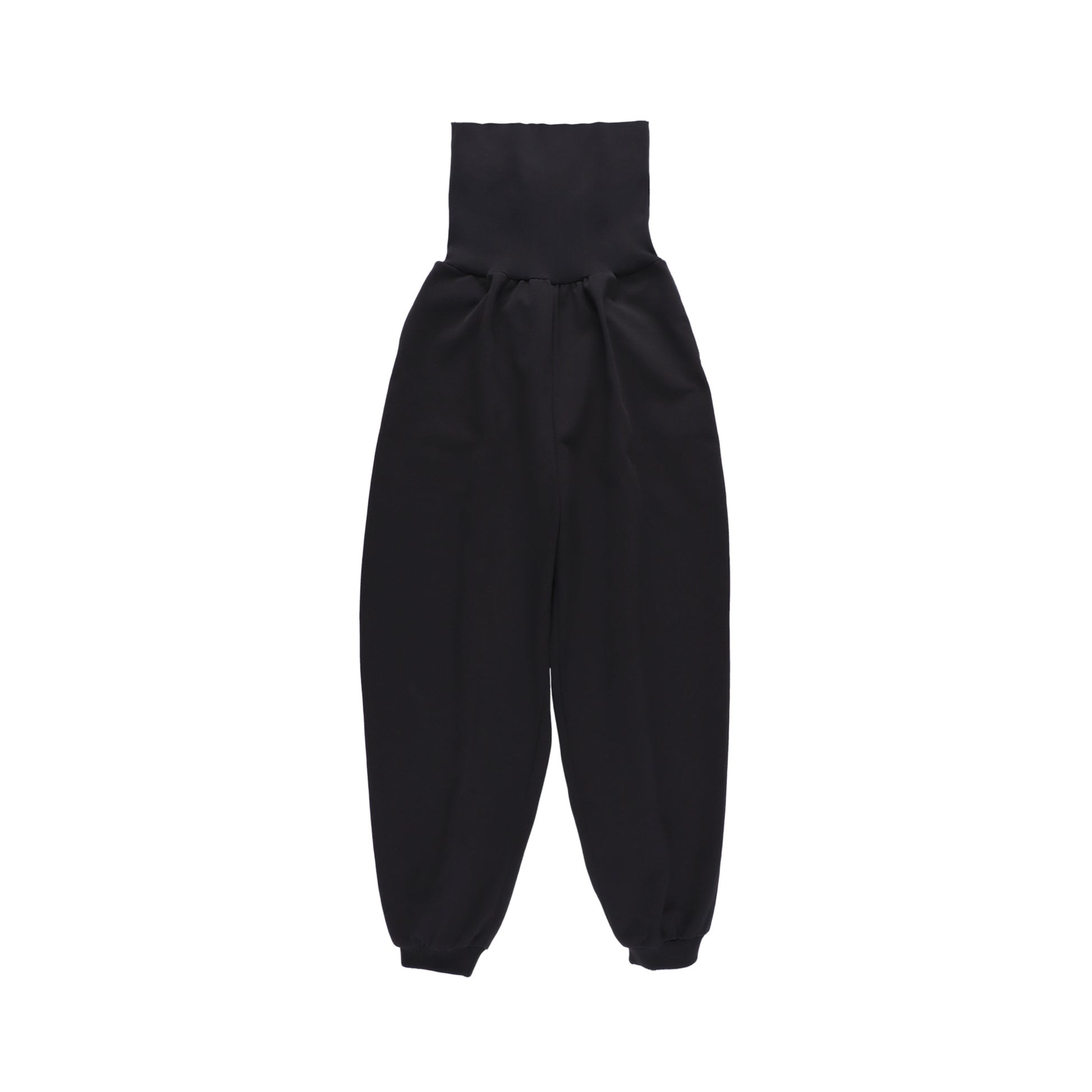 SPACE SUIT bontan PANTS in black original knit jersey by AYA. Made in Japan.