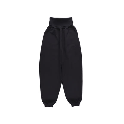 SPACE SUIT bontan PANTS in black original knit jersey by AYA. Made in Japan.