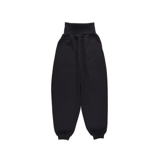 SPACE SUIT bontan PANTS in black original knit jersey by AYA. Made in Japan.