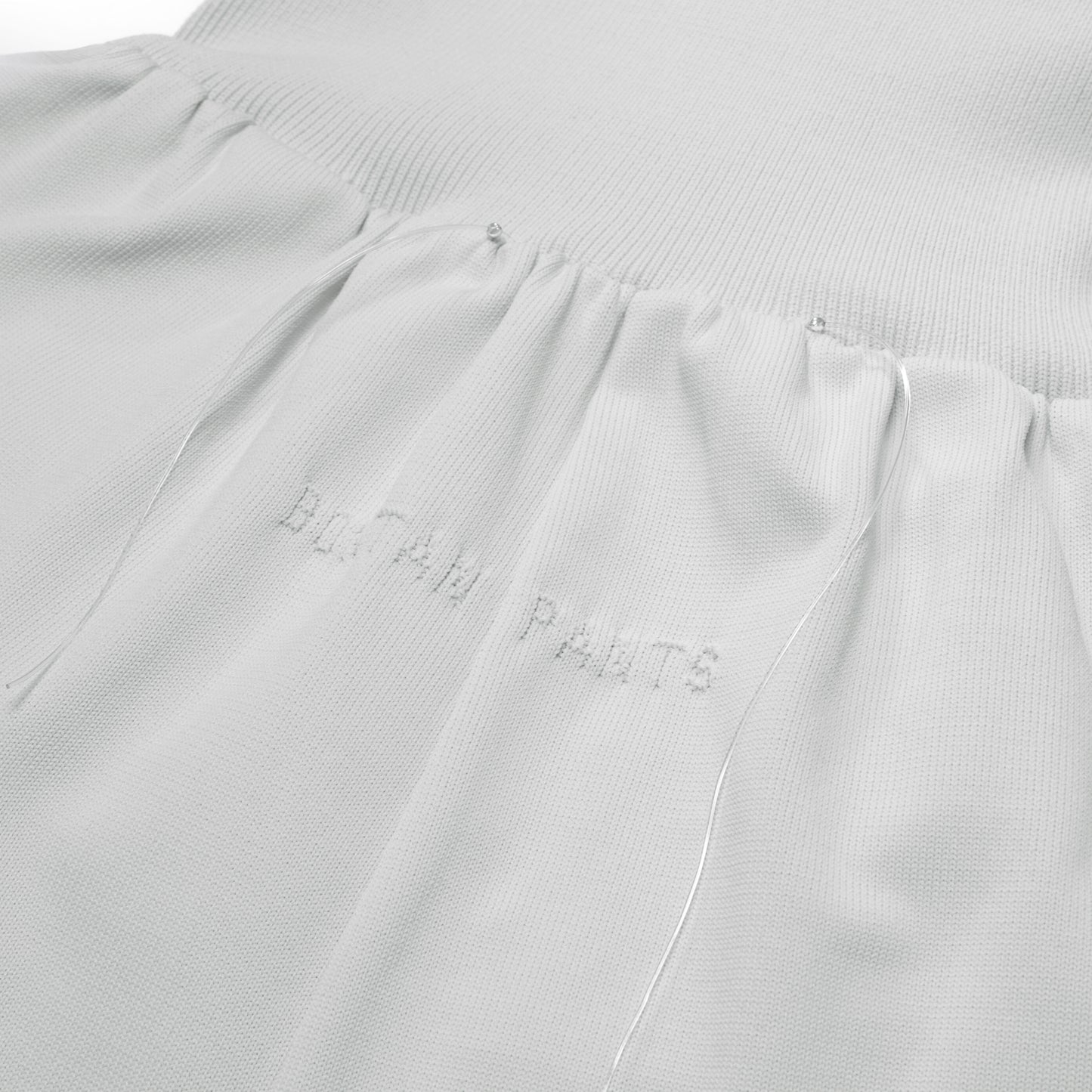 SPACE SUIT bontan PANTS in gray original knit jersey by AYA. Made in Japan.