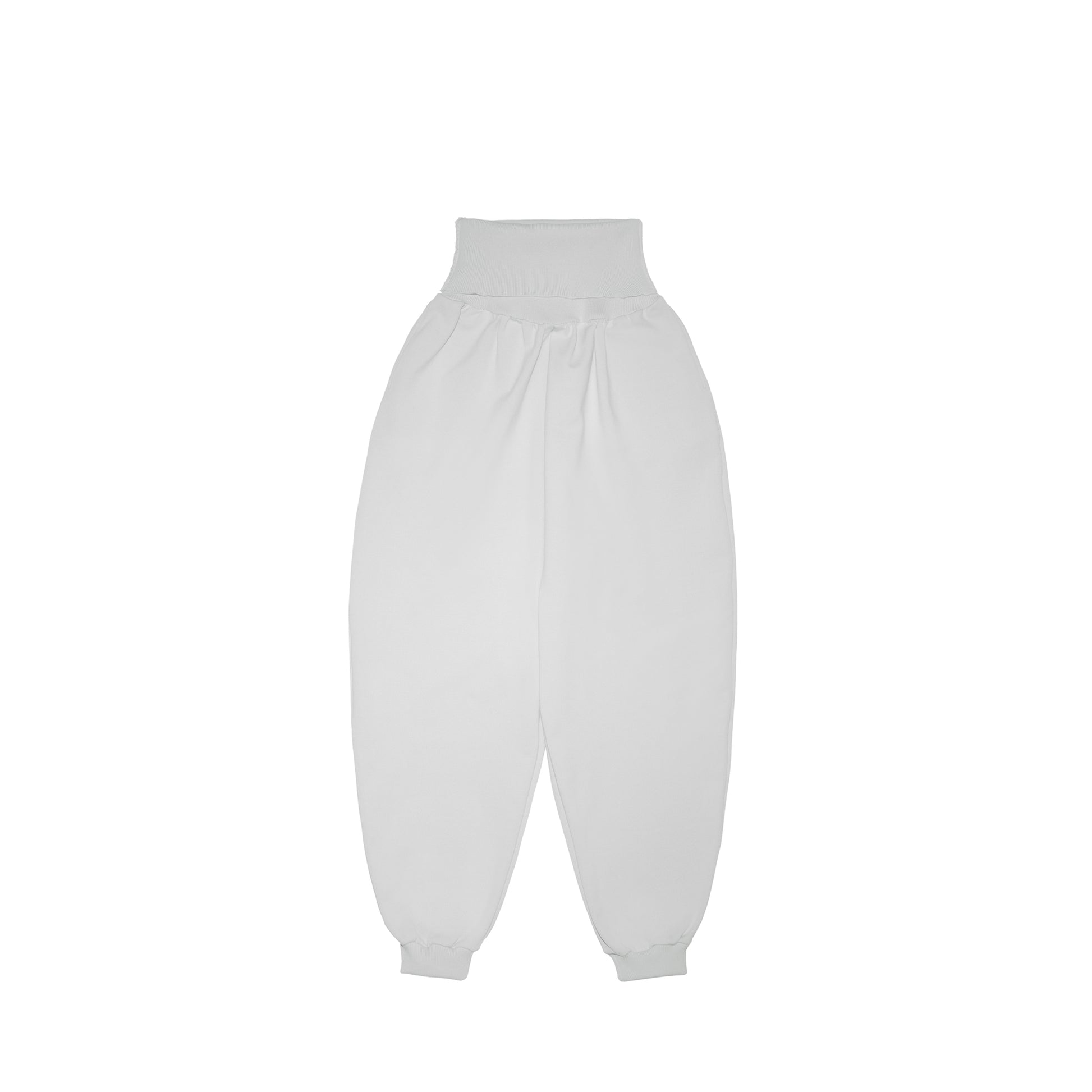 SPACE SUIT bontan PANTS in gray original knit jersey by AYA. Made in Japan.