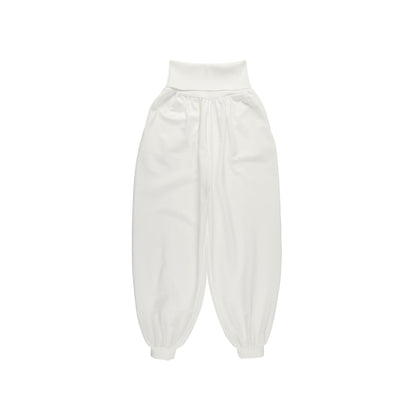 SPACE SUIT bontan PANTS in off white original knit jersey by AYA. Made in Japan.
