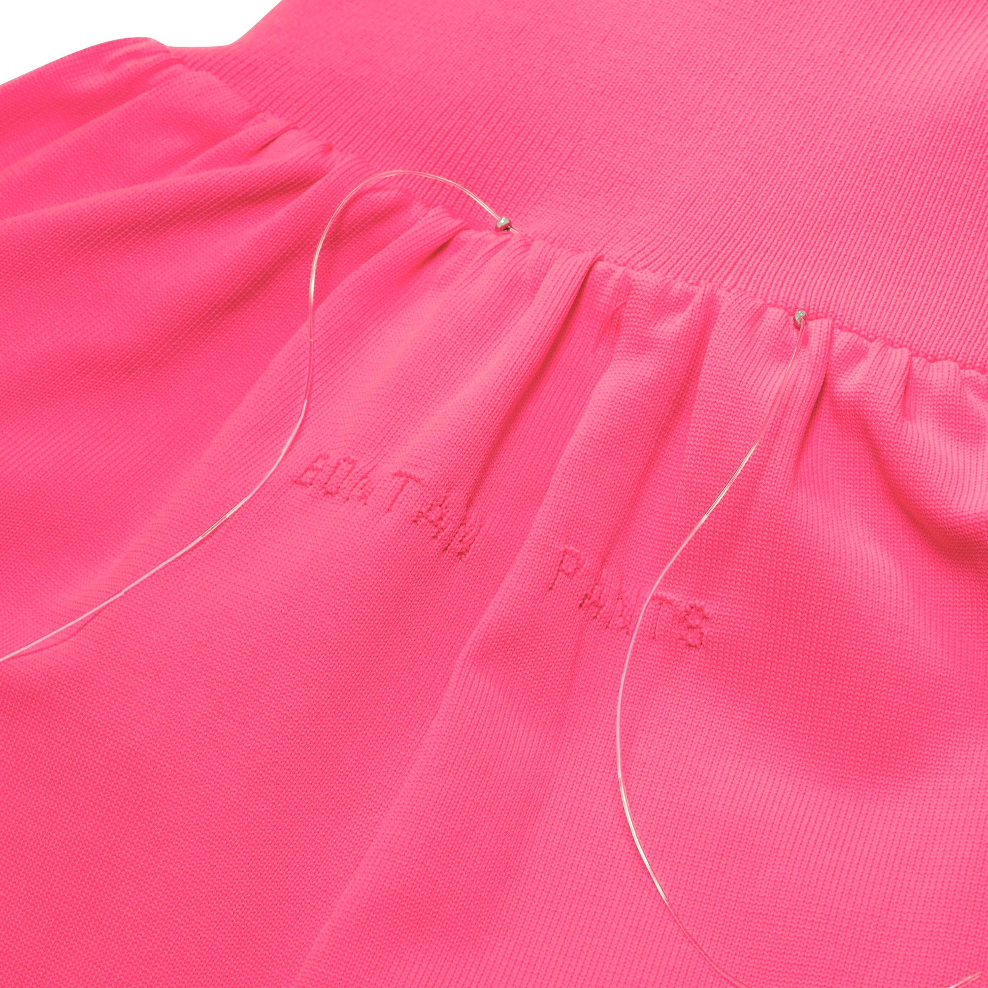 SPACE SUIT bontan PANTS PINK - AYA | Knit Jersey Signature Wide Pants | MADE IN JAPAN