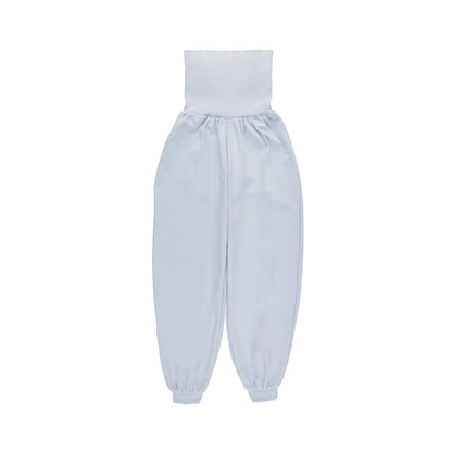 SPACE SUIT bontan PANTS in sax blue original knit jersey by AYA. Made in Japan.