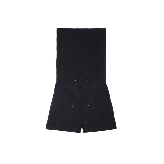 SPACE SUIT BYKER PANTS in black original knit jersey by AYA. Made in Japan.