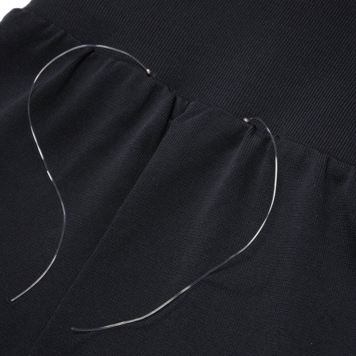 SPACE SUIT BYKER PANTS in black original knit jersey by AYA. Made in Japan.