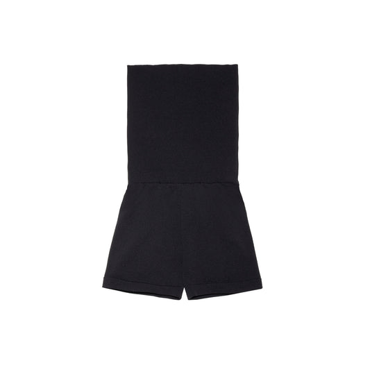 SPACE SUIT BYKER PANTS in black original knit jersey by AYA. Made in Japan.