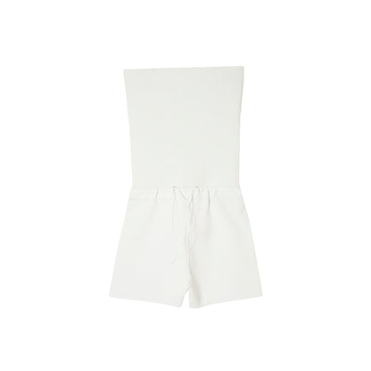 SPACE SUIT  BYKER PANTS in off white original knit jersey by AYA. Made in Japan.
