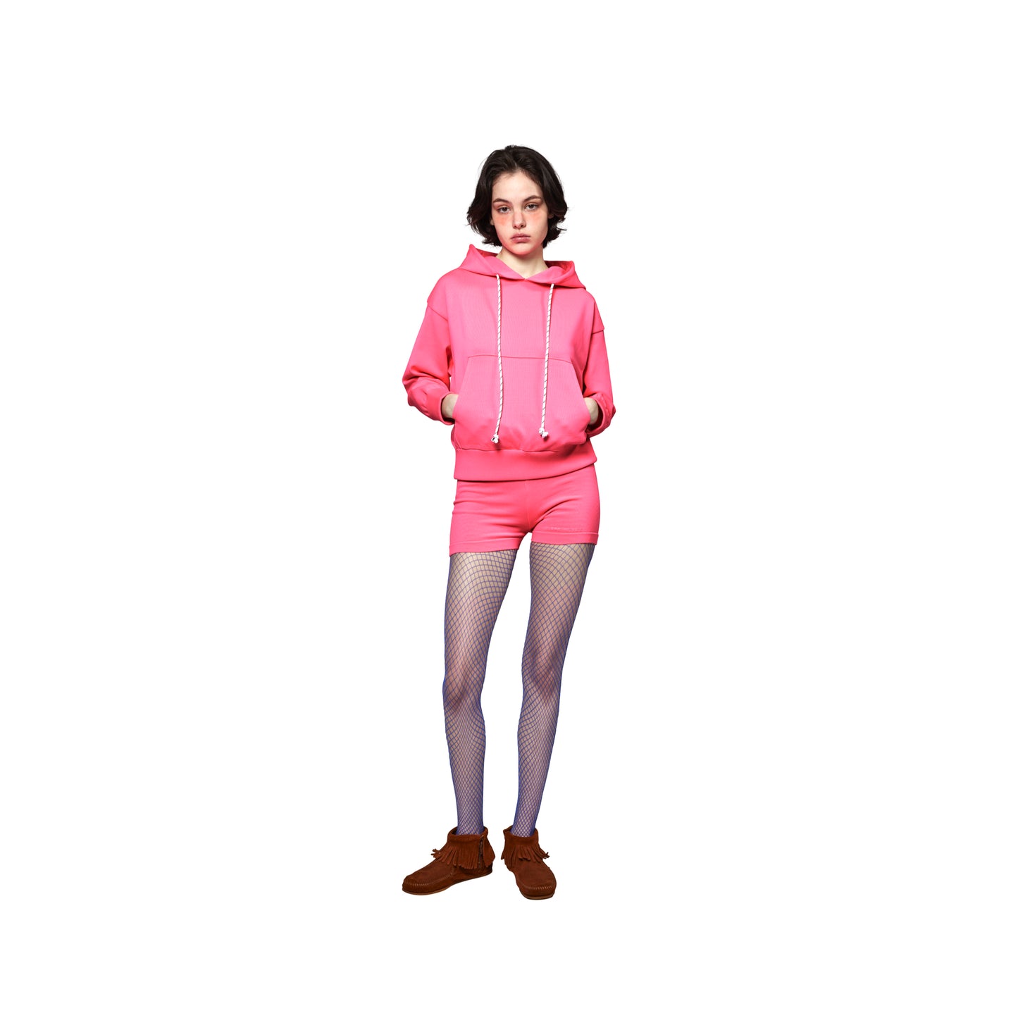 SPACE SUIT BYKER PANTS PINK - AYA | Knit Jersey Biker Pants | MADE IN JAPAN