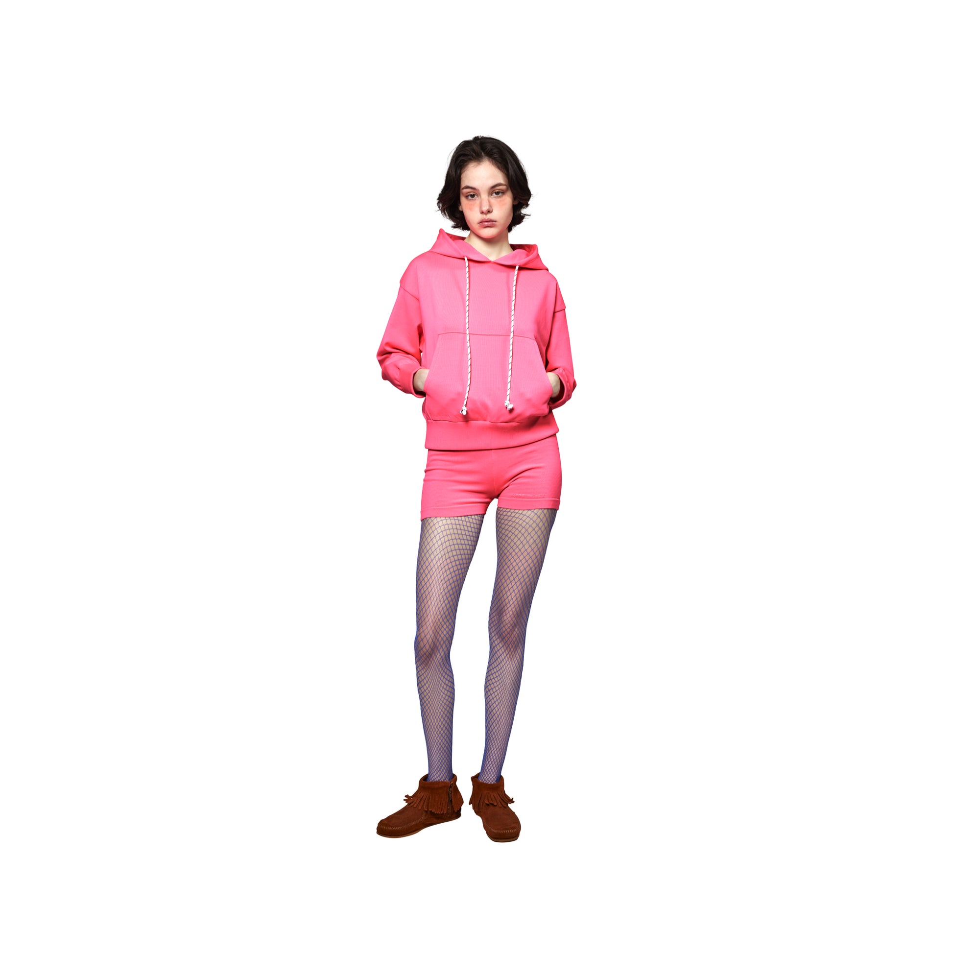 SPACE SUIT BYKER PANTS PINK - AYA | Knit Jersey Biker Pants | MADE IN JAPAN