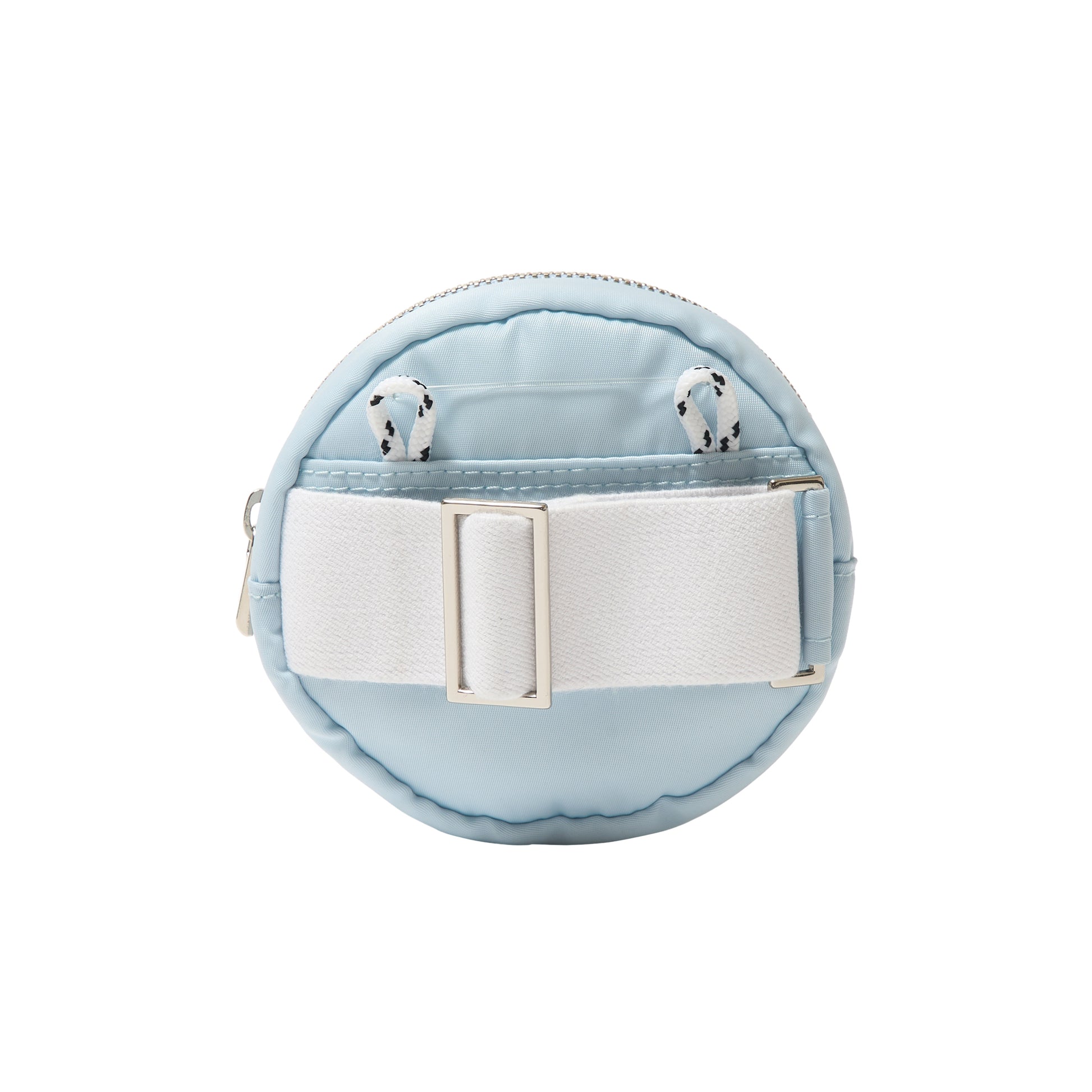 SPACE SUIT DISCO BAG in sax blue by AYA. Unisex bag made in Japan.