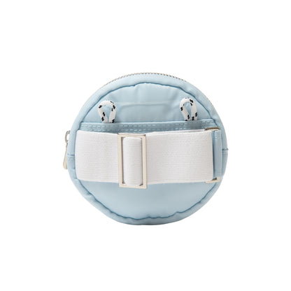 SPACE SUIT DISCO BAG in sax blue by AYA. Unisex bag made in Japan.