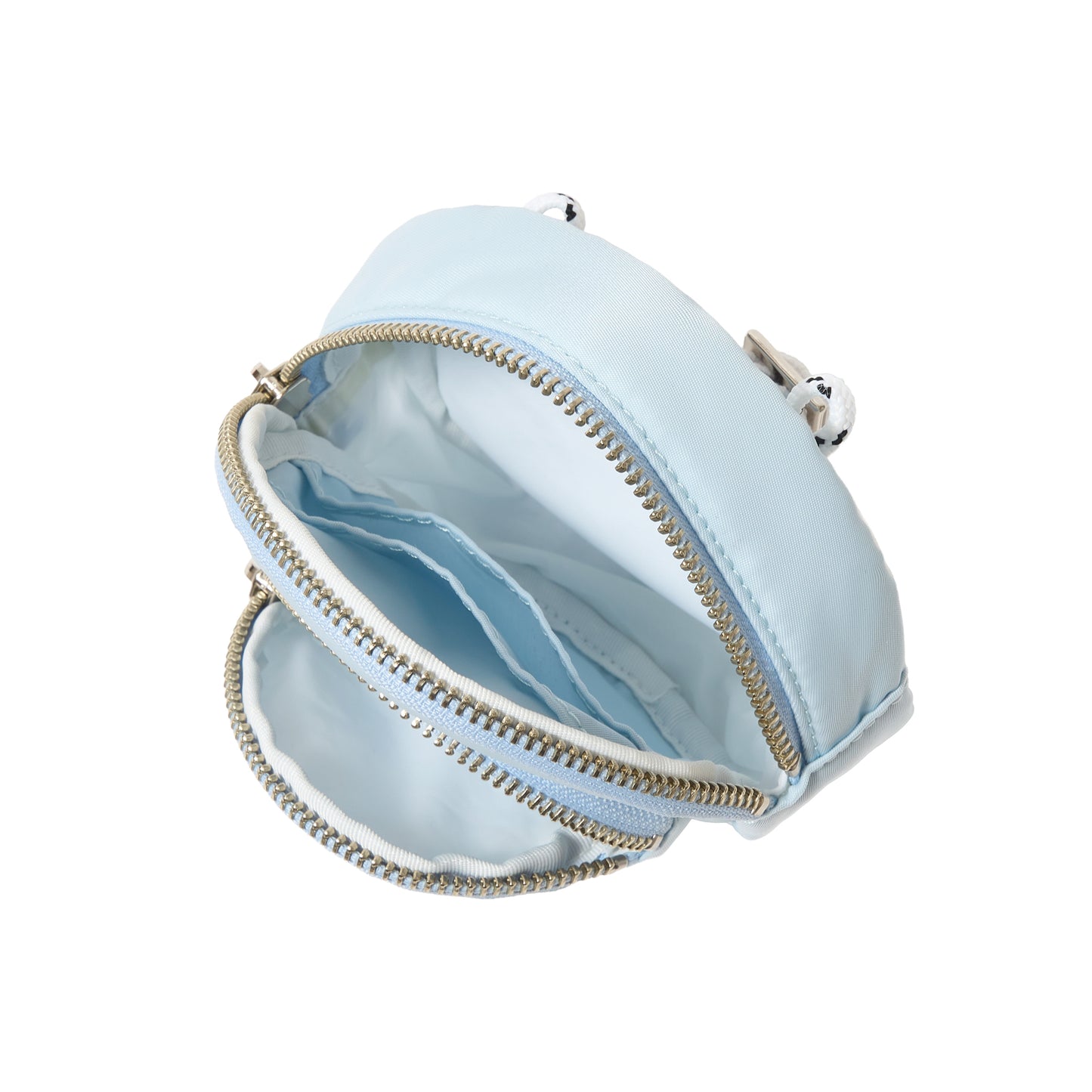 SPACE SUIT DISCO BAG in sax blue by AYA. Unisex bag made in Japan.