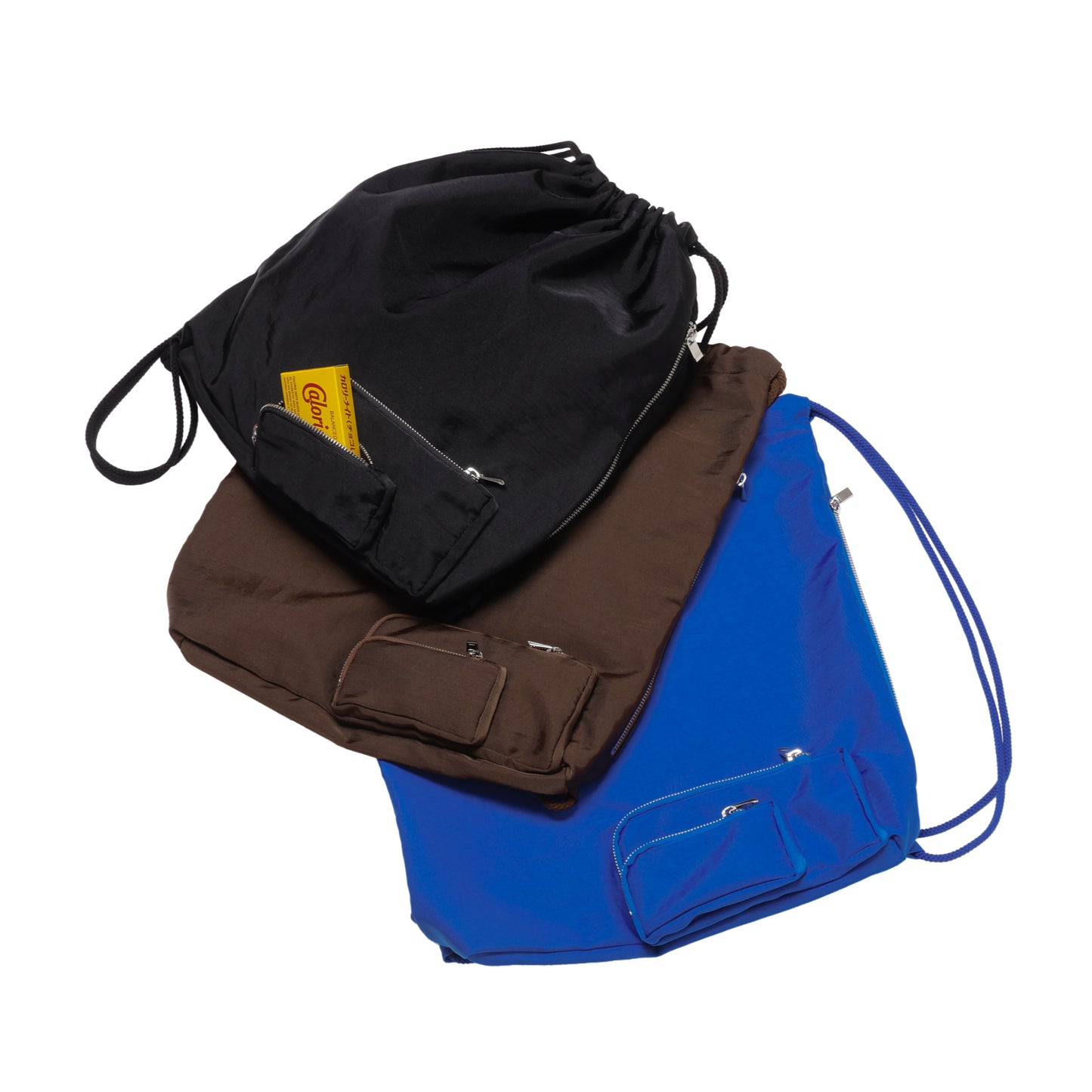 SPACE SUIT KNAPSACK in black blue brown by AYA. Unisex bag made in Japan.