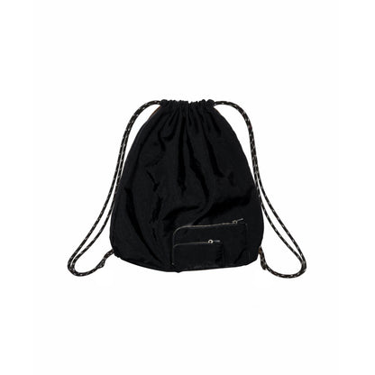 SPACE SUIT KNAPSACK in black by AYA. Unisex bag made in Japan.