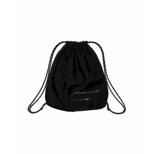 SPACE SUIT KNAPSACK in black by AYA. Unisex bag made in Japan.