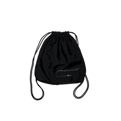 SPACE SUIT KNAPSACK in black by AYA. Unisex bag made in Japan.