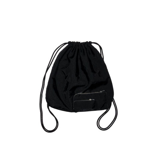 SPACE SUIT KNAPSACK in black by AYA. Unisex bag made in Japan.