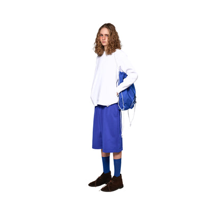 SPACE SUIT KNAPSACK in blue by AYA. Unisex bag made in Japan.