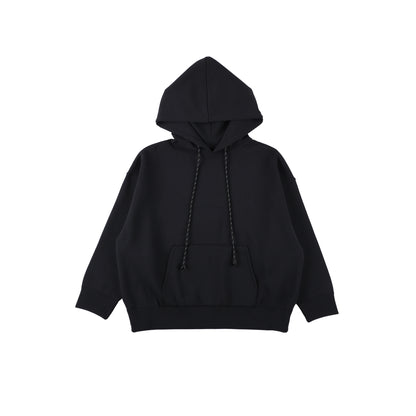 SPACE SUIT PARKA BLACK - AYA | Knit Jersey Hoodie | MADE IN JAPAN