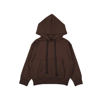 SPACE SUIT PARKA BROWN - AYA | Knit Jersey Hoodie | MADE IN JAPAN