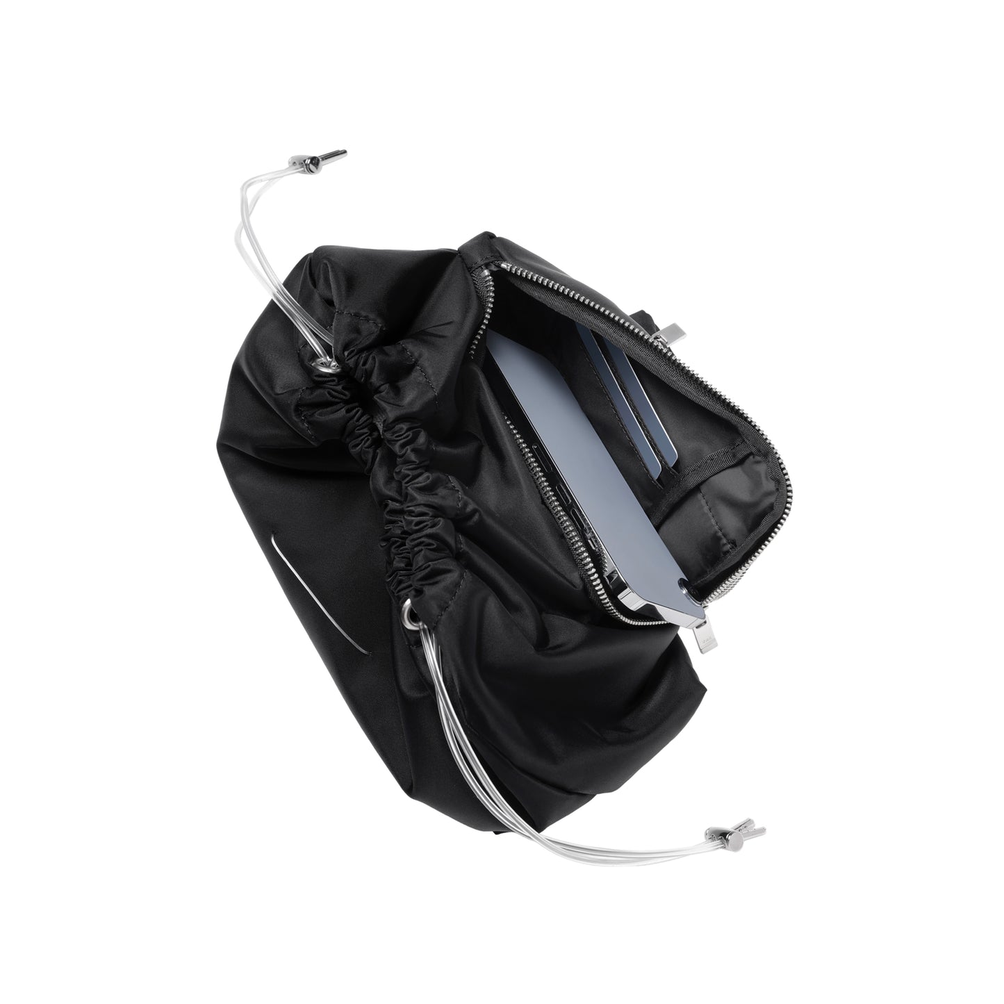 SPACE SUIT POUCH in black by AYA. Unisex bag made in Japan.