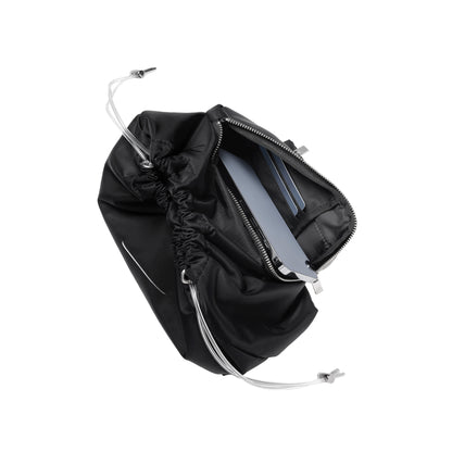 SPACE SUIT POUCH in black by AYA. Unisex bag made in Japan.