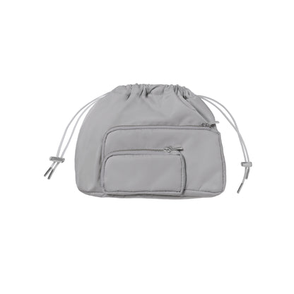 SPACE SUIT POUCH in gray by AYA. Unisex bag made in Japan.