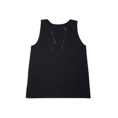 SPACE SUIT TANK TOP in black by AYA. Unisex bag made in Japan.
