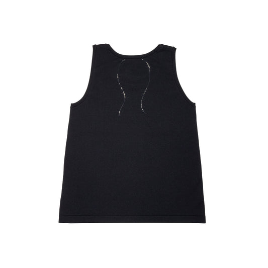 SPACE SUIT TANK TOP in black by AYA. Unisex bag made in Japan.