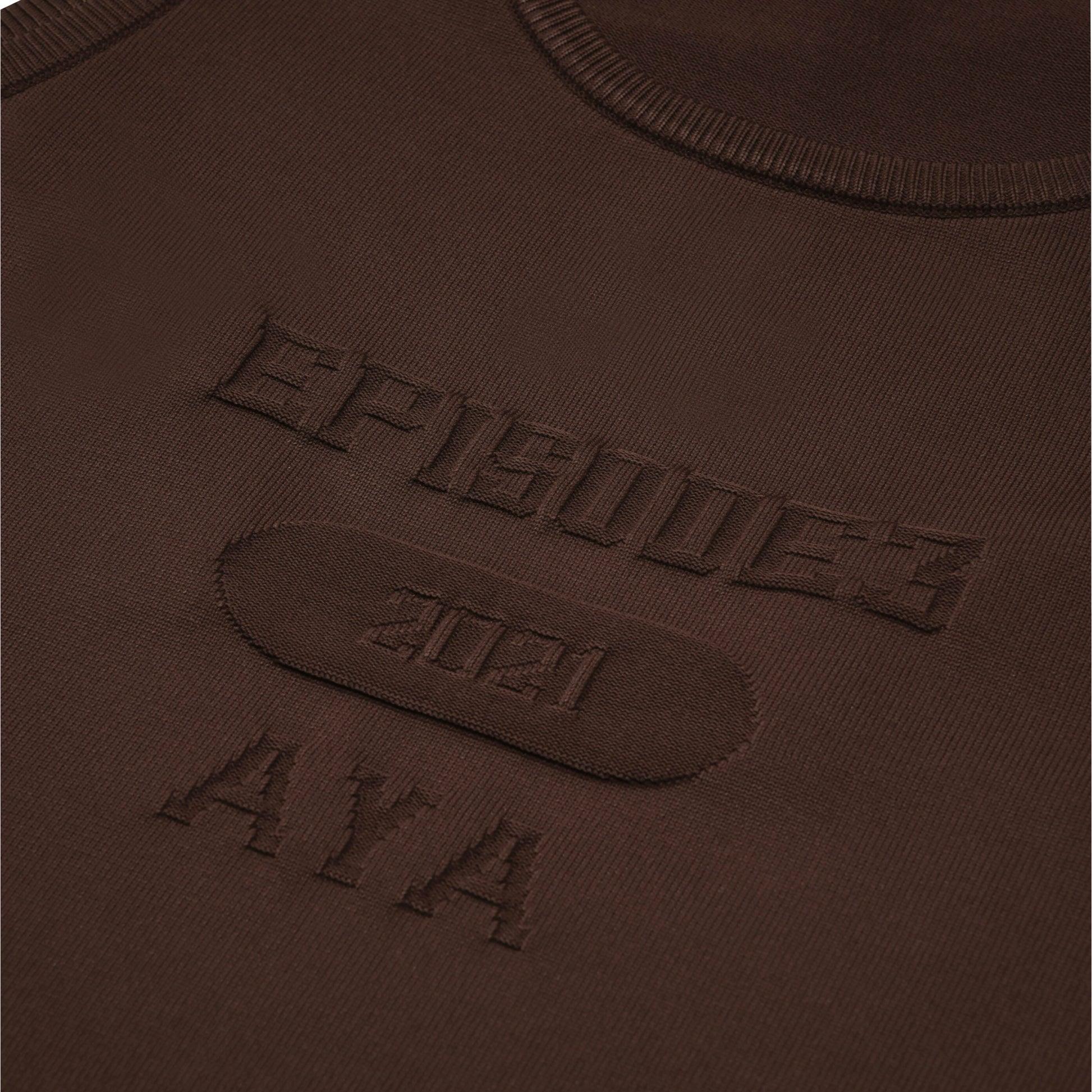 SPACE SUIT TANK TOP in brown by AYA. Unisex bag made in Japan.