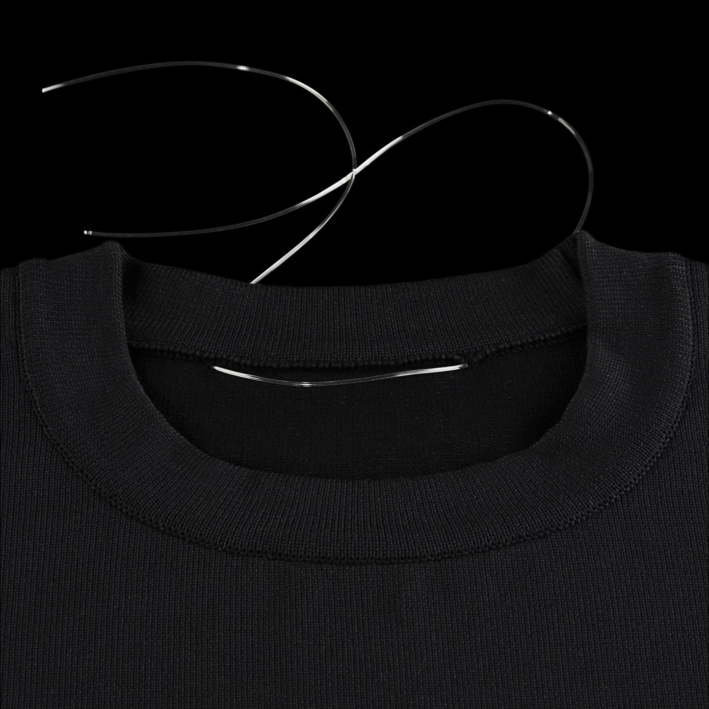 SPACE SUIT TEE BLACK - AYA | Knit Jersey T-Shirt | MADE IN JAPAN