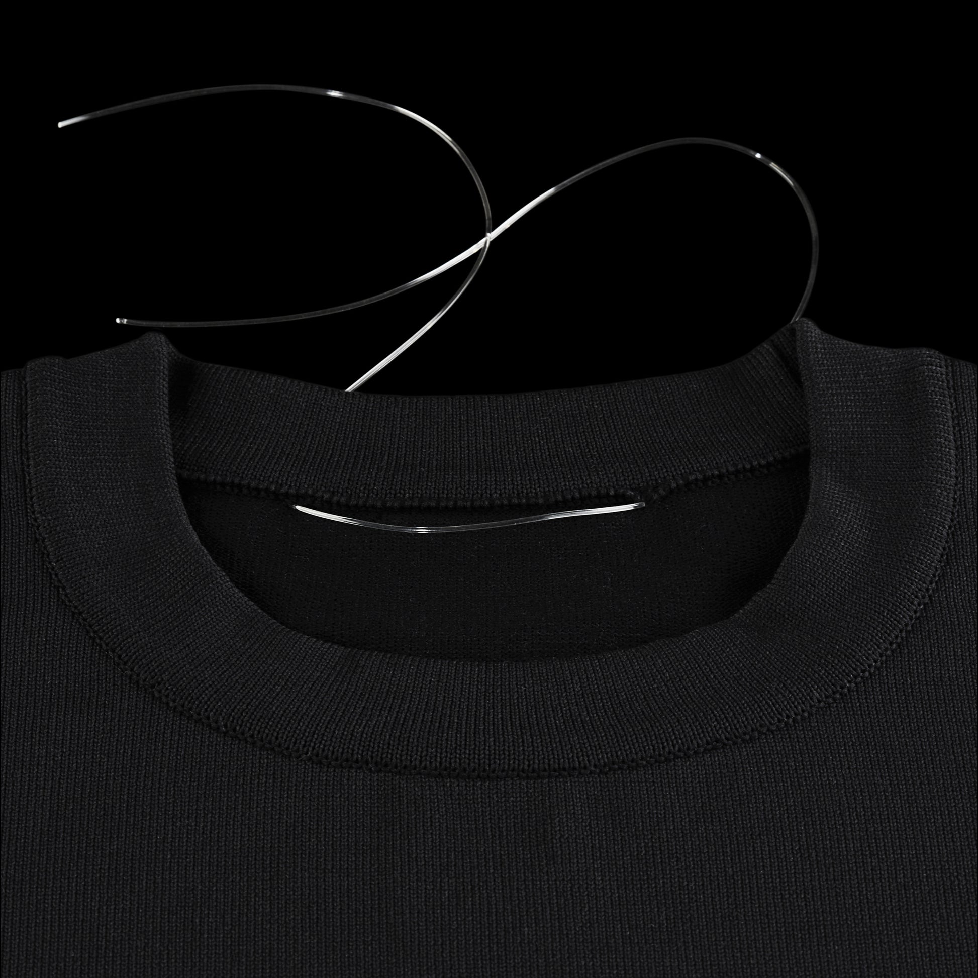 SPACE SUIT TEE BLACK - AYA | Knit Jersey T-Shirt | MADE IN JAPAN