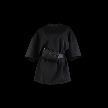 SPACE SUIT TEE BLACK - AYA | Knit Jersey T-Shirt | MADE IN JAPAN
