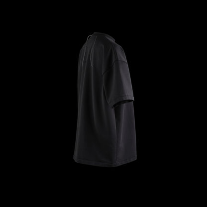 SPACE SUIT TEE BLACK - AYA | Knit Jersey T-Shirt | MADE IN JAPAN