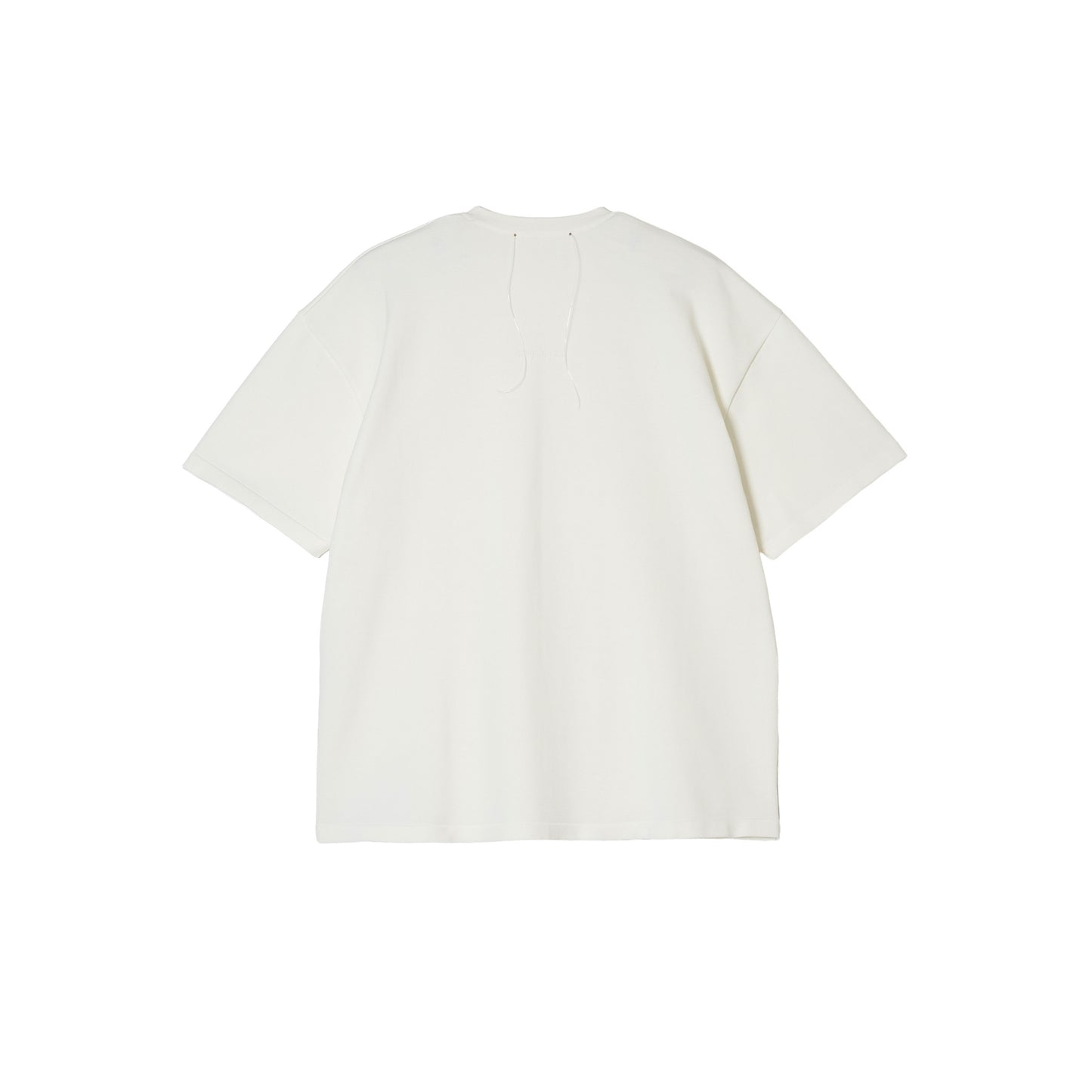 SPACE SUIT TEE in off white original knit jersey by AYA. Unisex pants made in Japan.