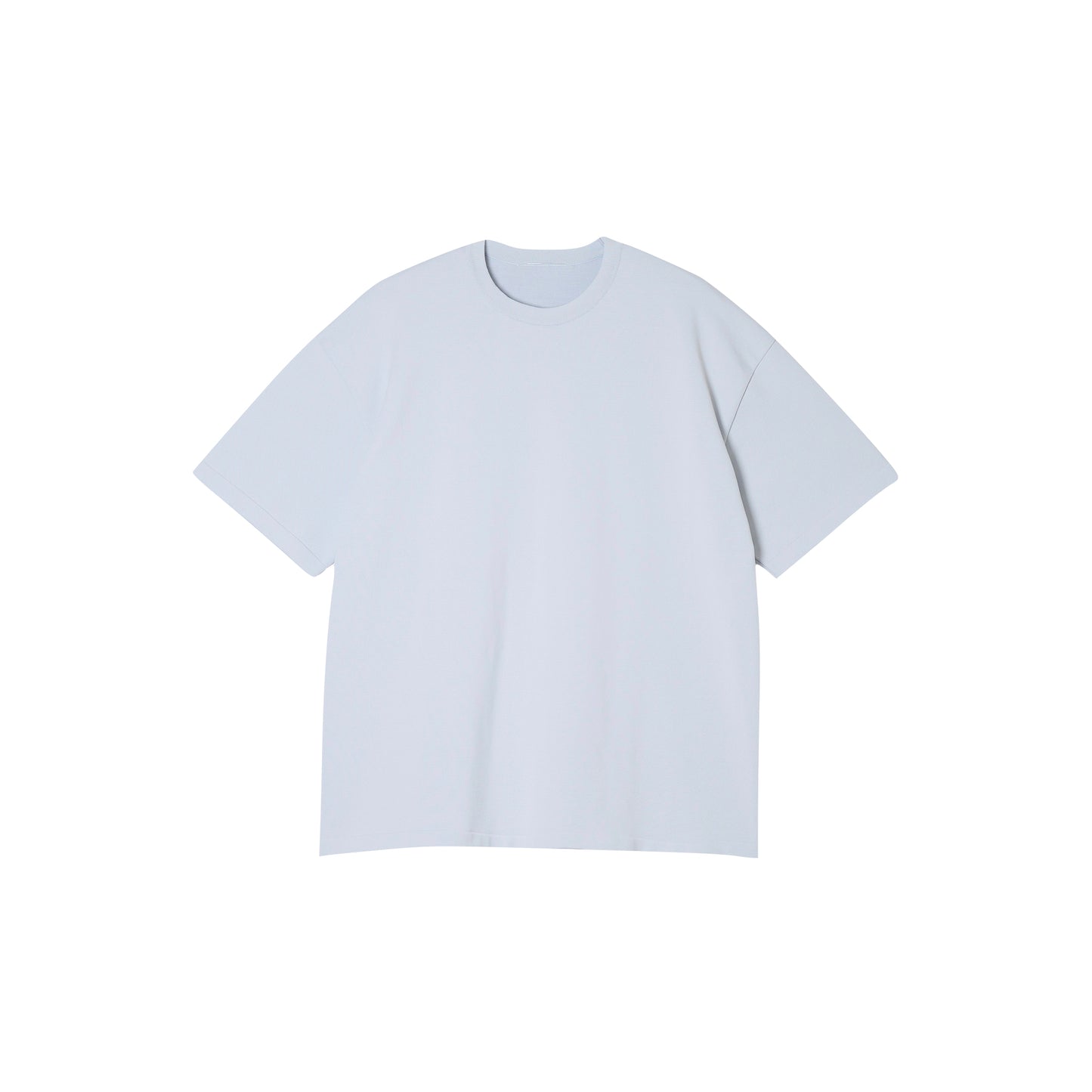SPACE SUIT TEE in sax blue original knit jersey by AYA. Unisex pants made in Japan.
